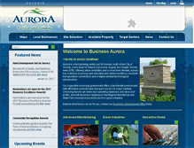 Tablet Screenshot of businessaurora.ca